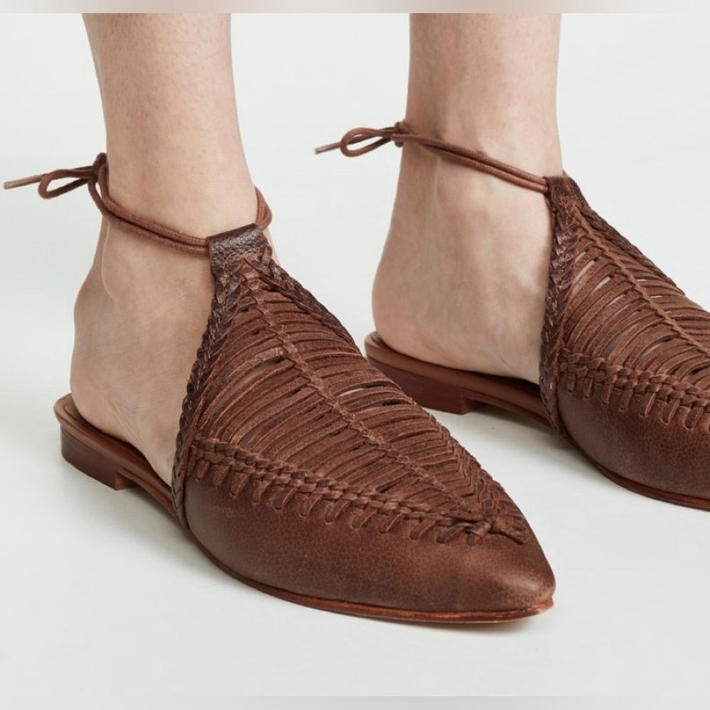 Free People Dana Woven Flat -Comes With Original Box Retails for $168.00 - Picture 4 of 8
